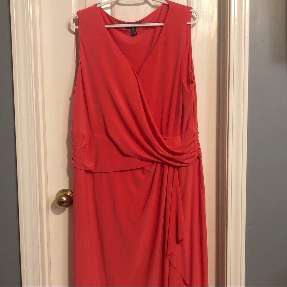 Chaps coral dress